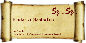 Szokola Szabolcs névjegykártya